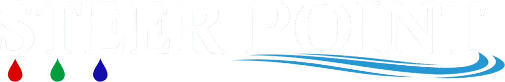 steer point png logo white